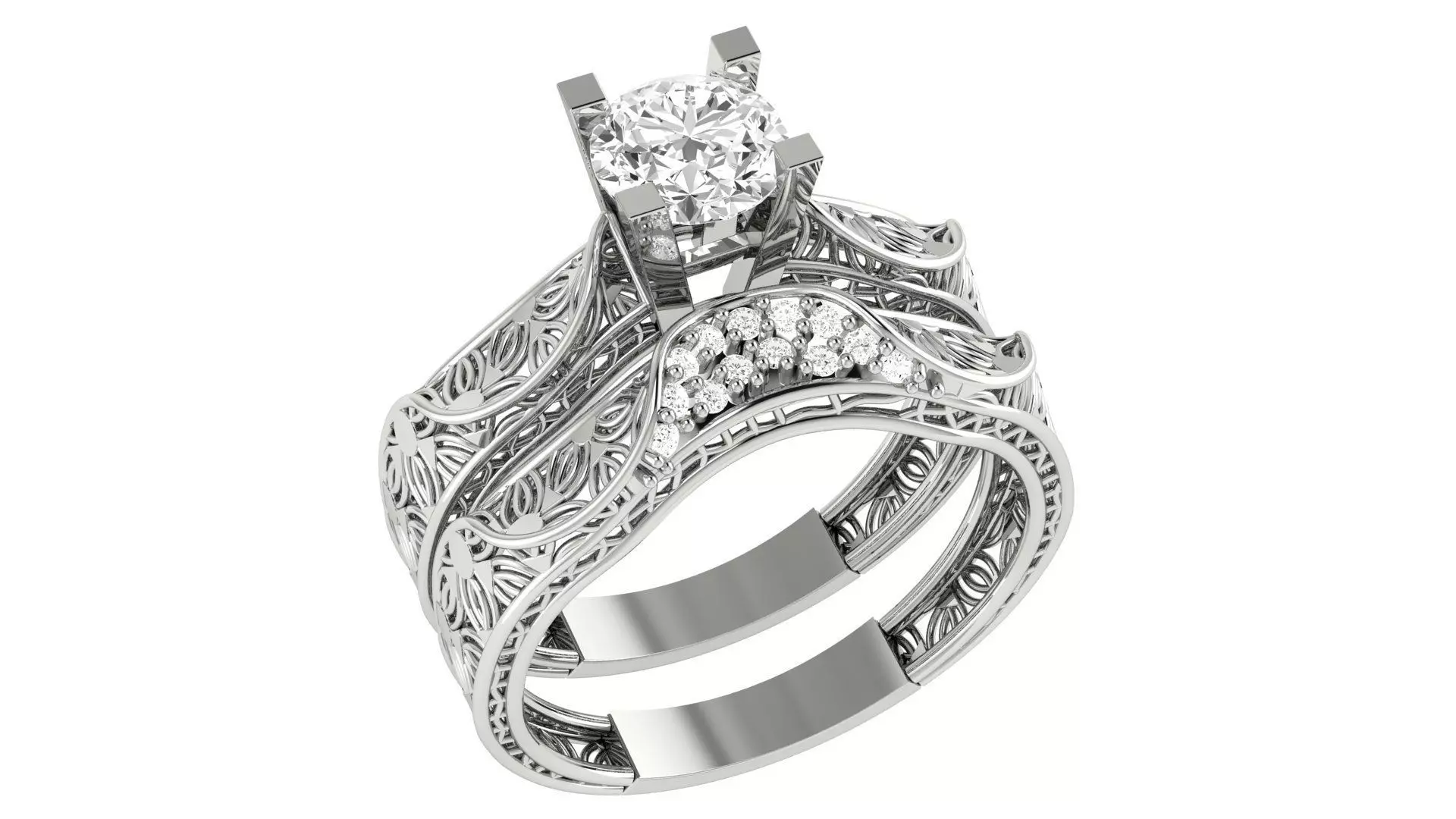 Bridal Set 3dm stl renders details 3D print model_0