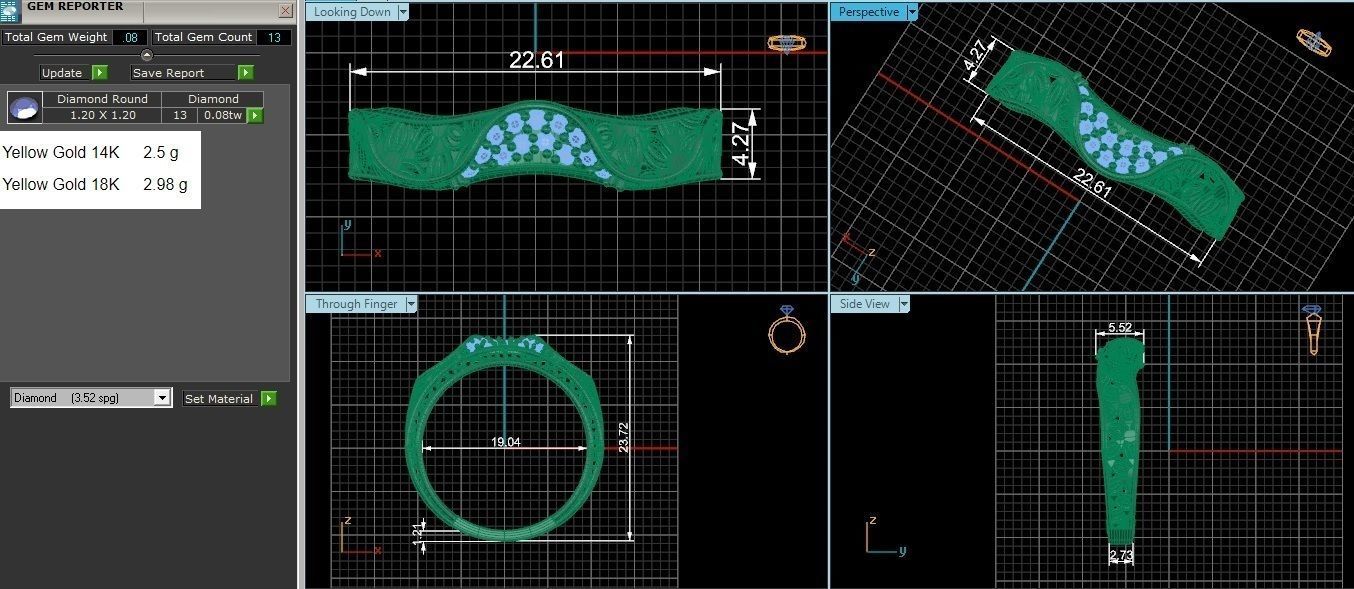 Bridal Set 3dm stl renders details 3D print model_1