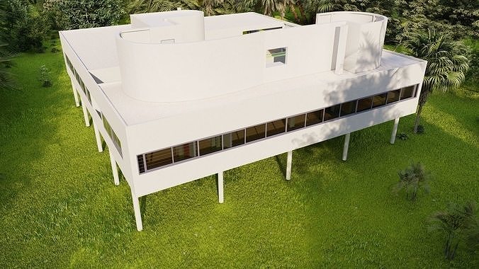 Casa Scene-villa-modern house 3D model 4