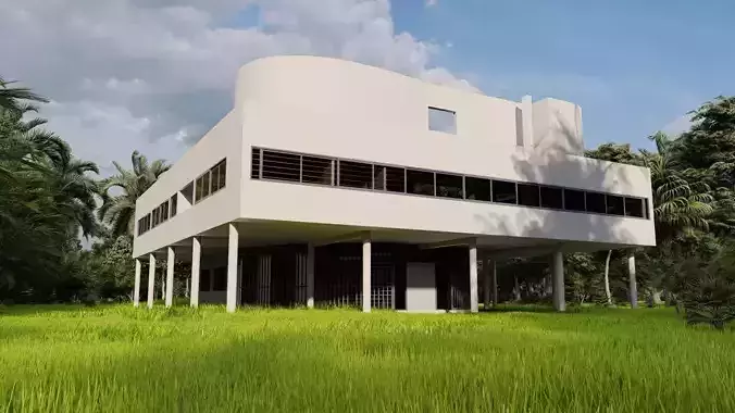 Casa Scene-villa-modern house 3D model