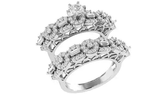 Bridal Set 3dm stl renders details