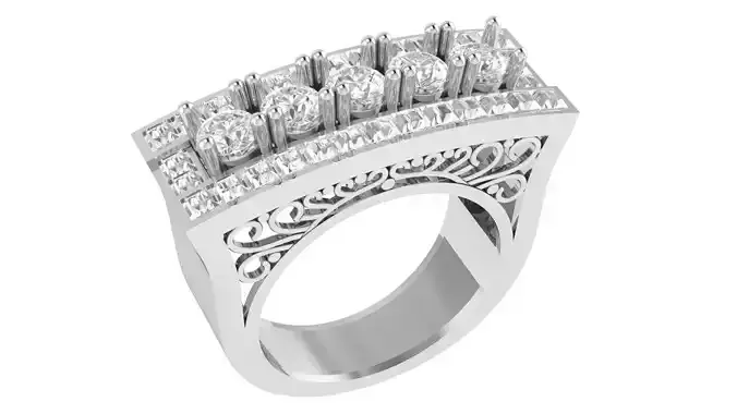 Bridal Ring 3dm stl renders details 3D print model