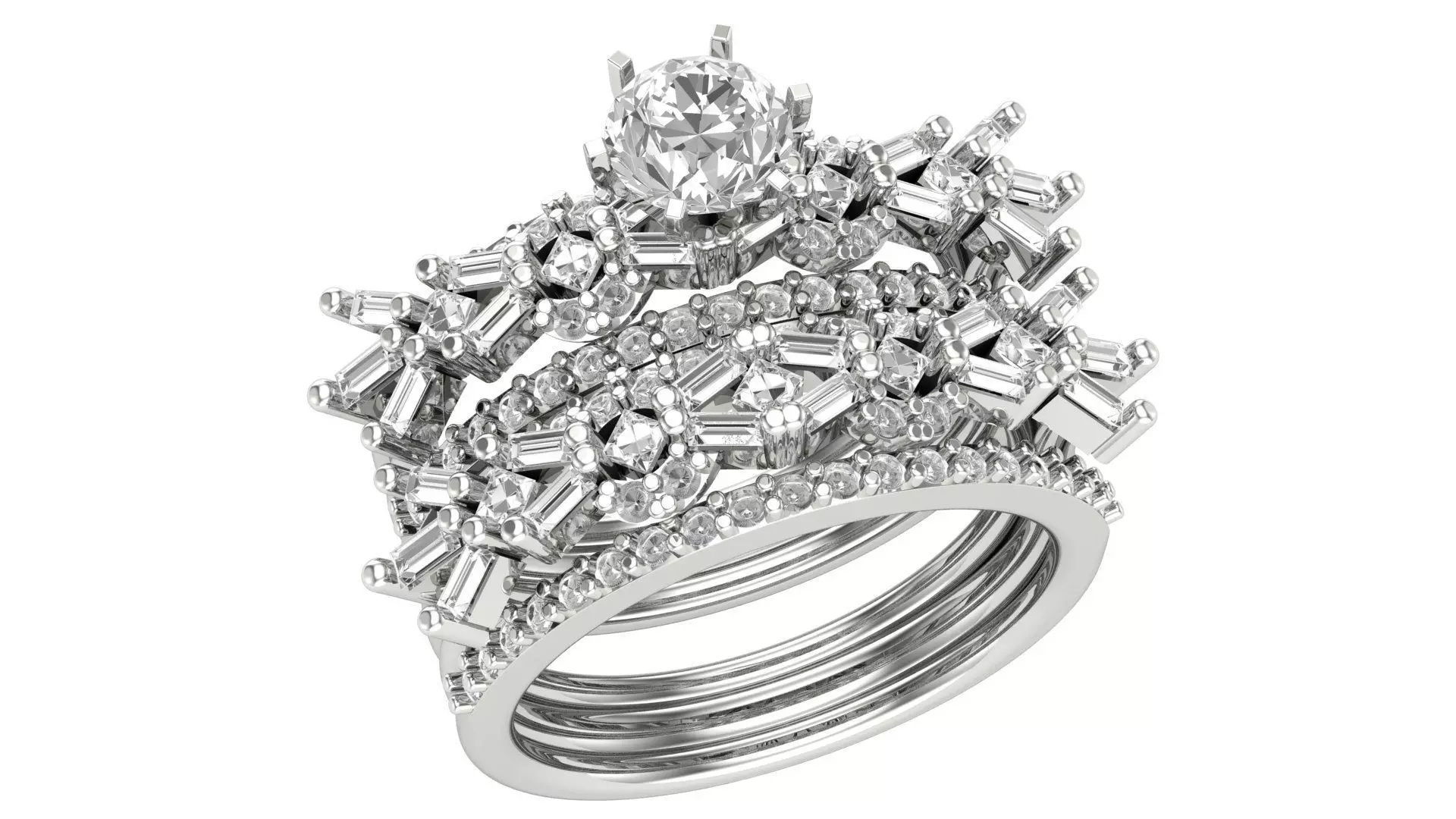 Bridal Set 3dm stl renders details 3D print model_0