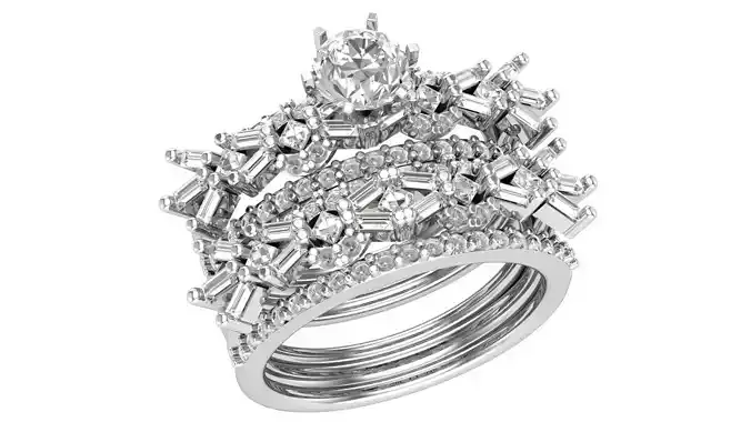 Bridal Set 3dm stl renders details