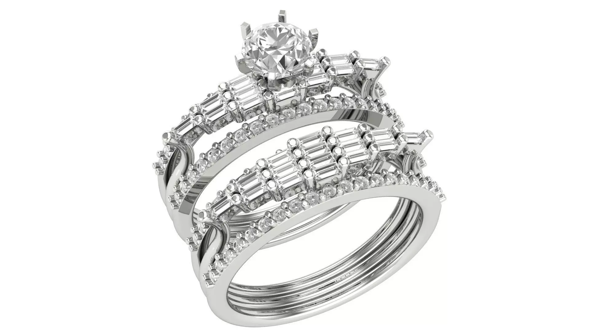 Bridal Set 3dm stl renders details 3D print model_0