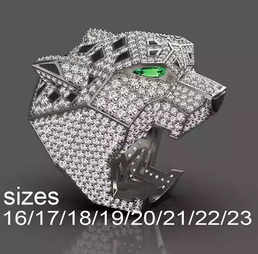 ring  panther 3D print model