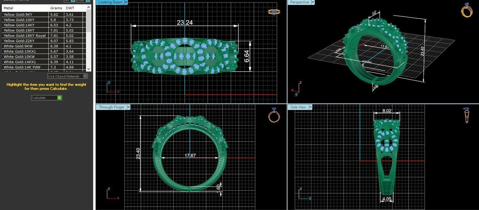 Bridal Set 3dm stl renders details 3D print model_2