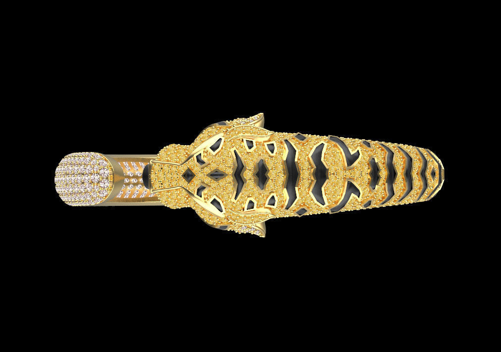 bracelet panther 3D print model_68