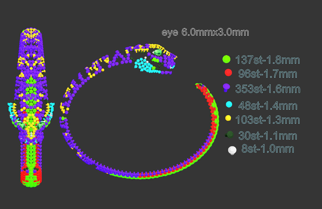 bracelet panther 3D print model_31