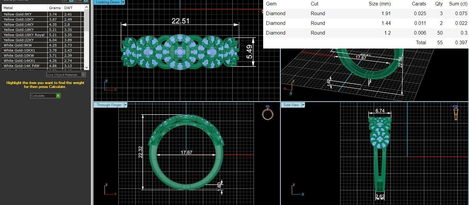 Bridal Set 3dm stl renders details 3D print model_1