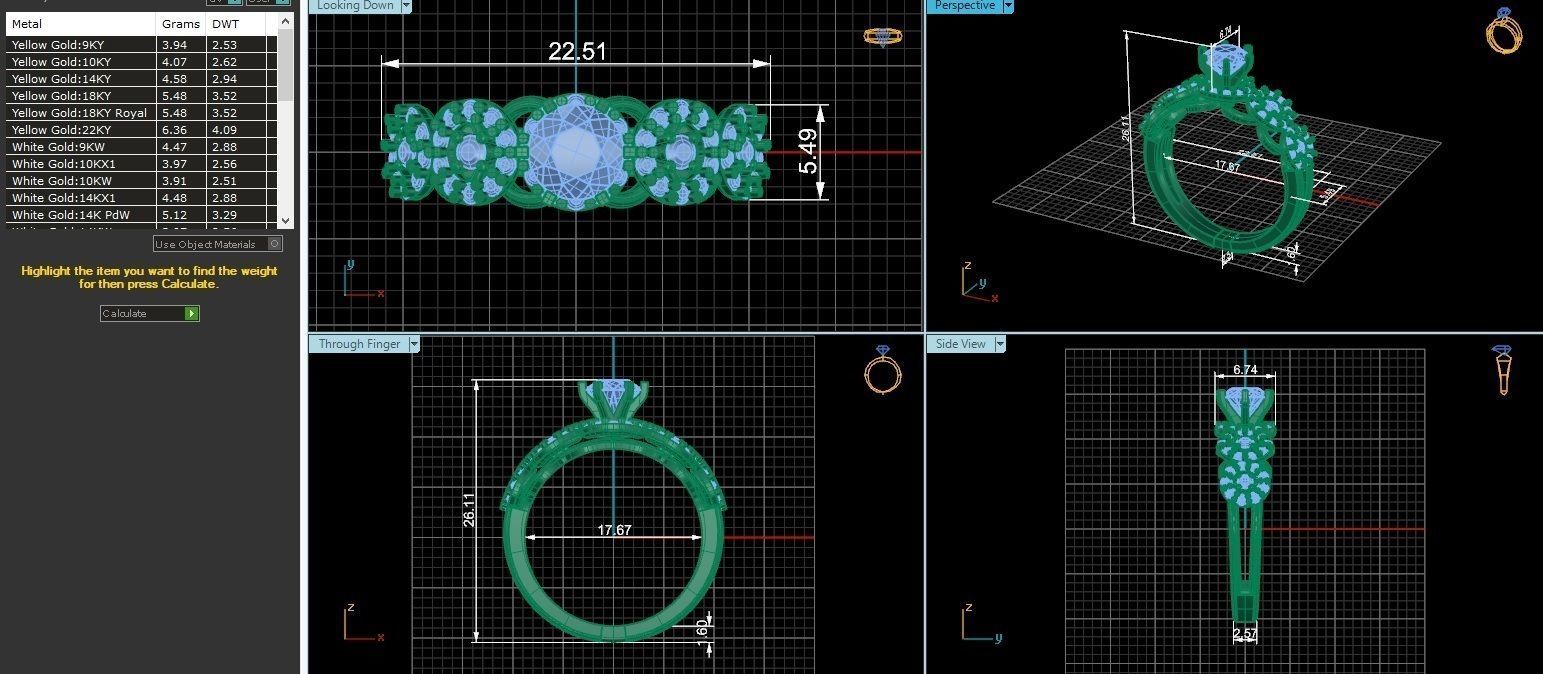 Bridal Set 3dm stl renders details 3D print model_3