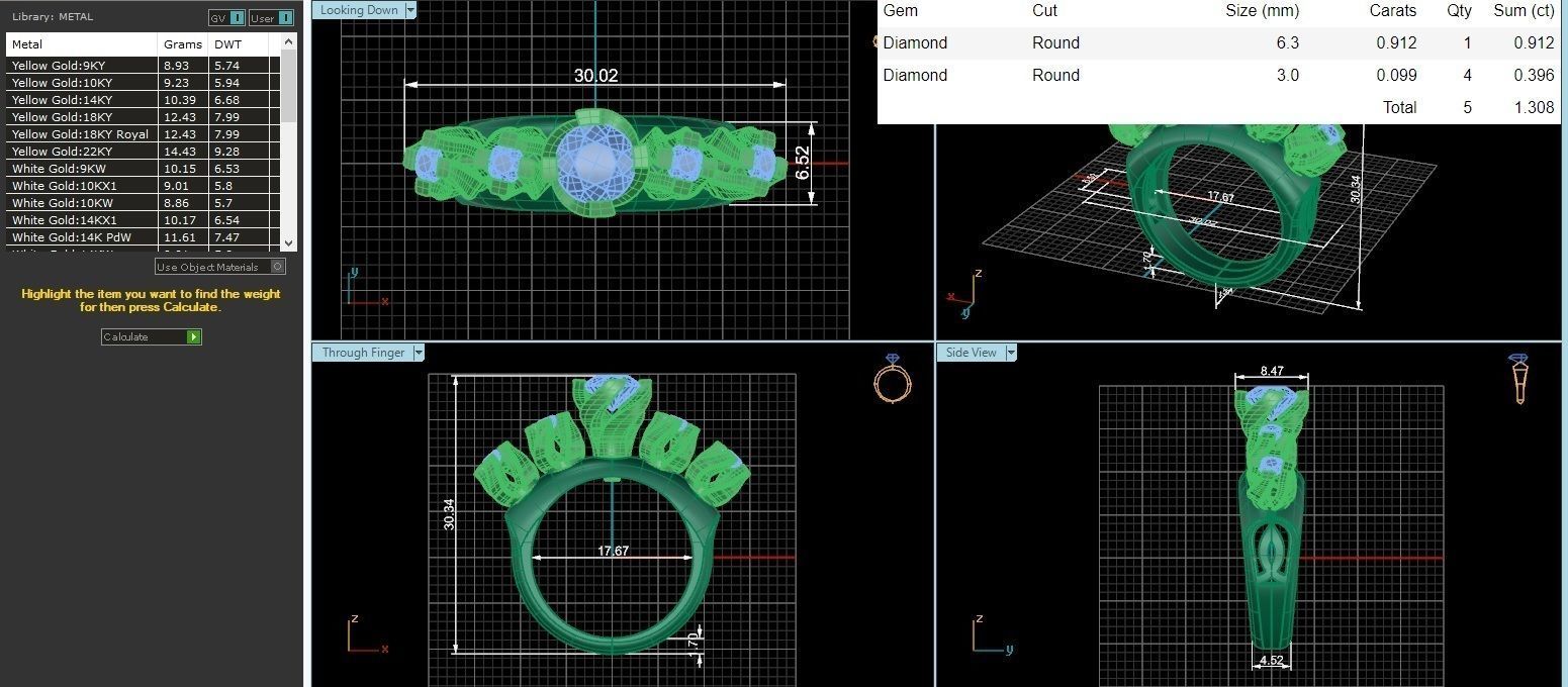 Bridal Set 3dm stl renders details 3D print model_2