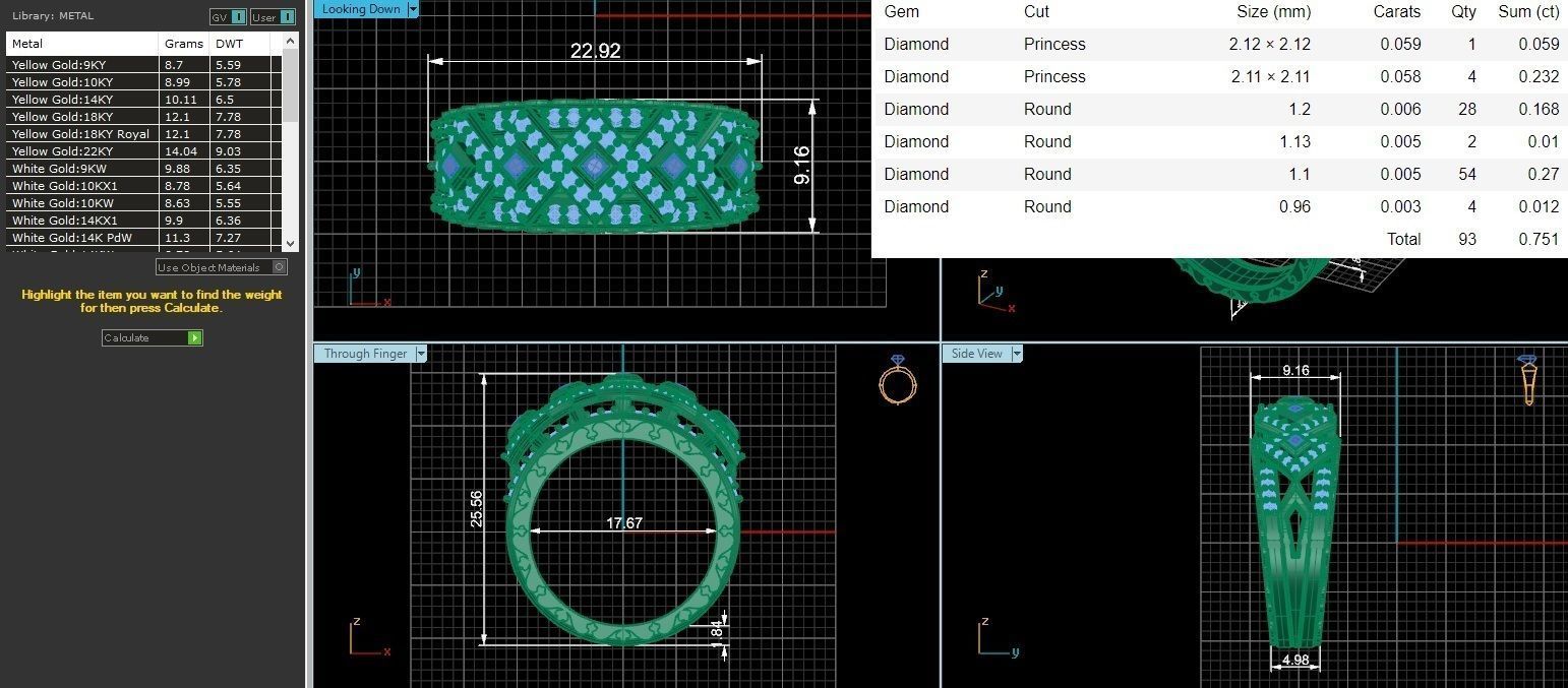 Bridal Set 3dm stl renders details 3D print model_1