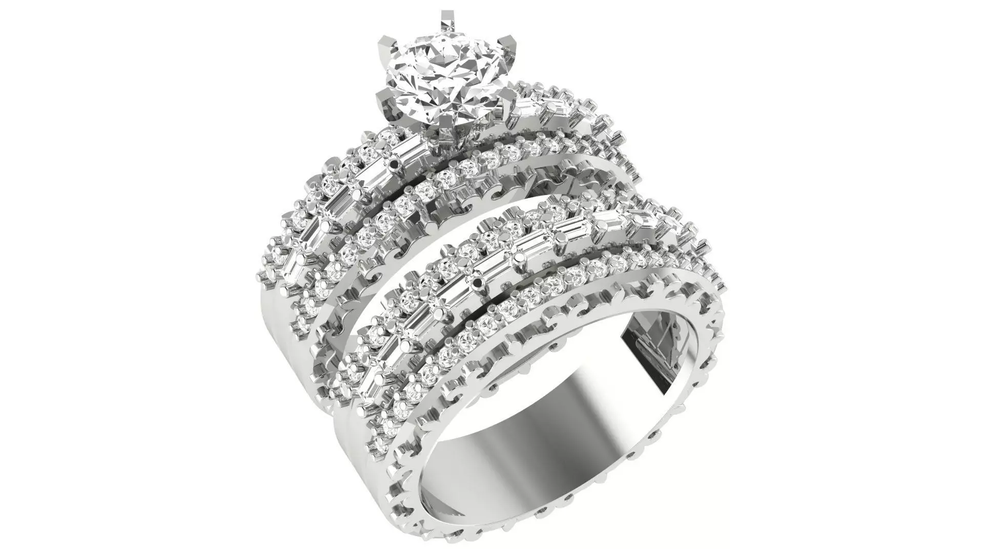 Bridal Set 3dm stl renders details 3D print model_0