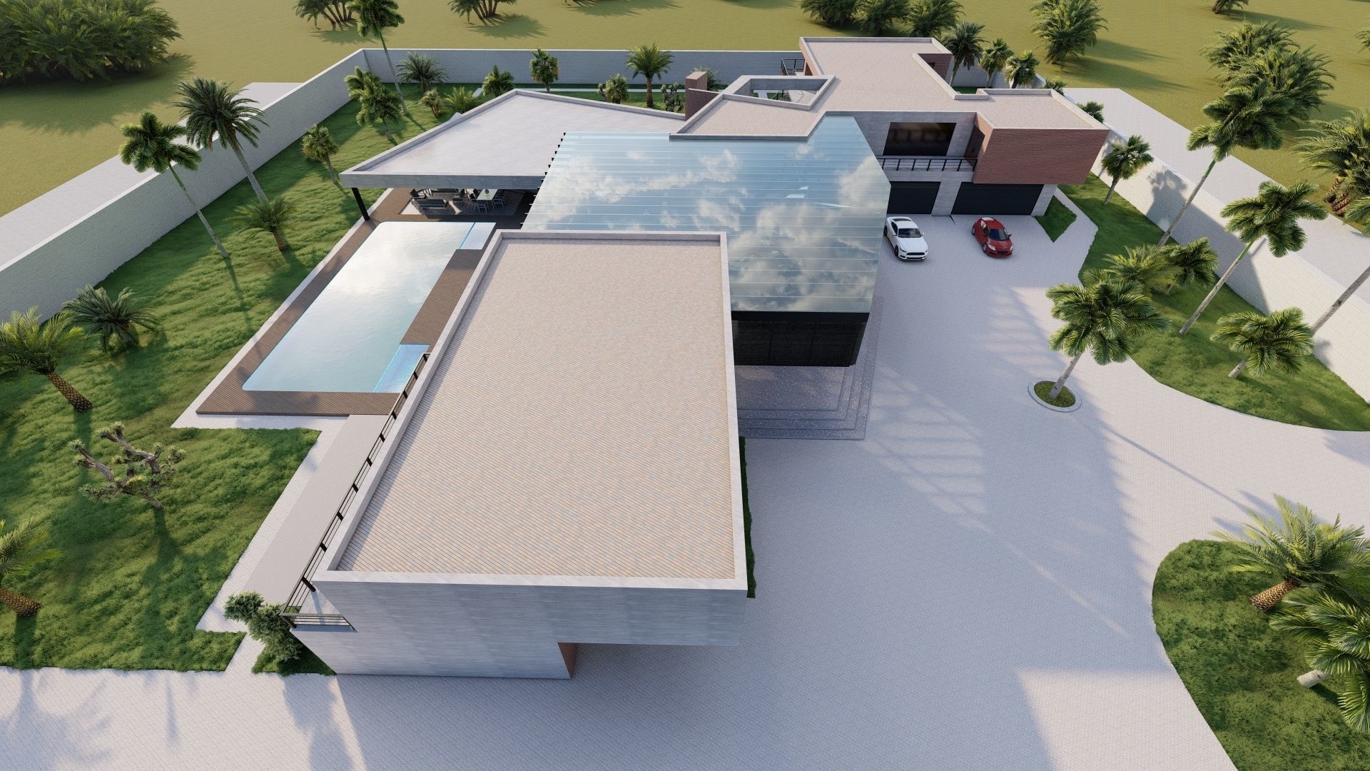 Casa Scene-villa-modern house 3D model_16