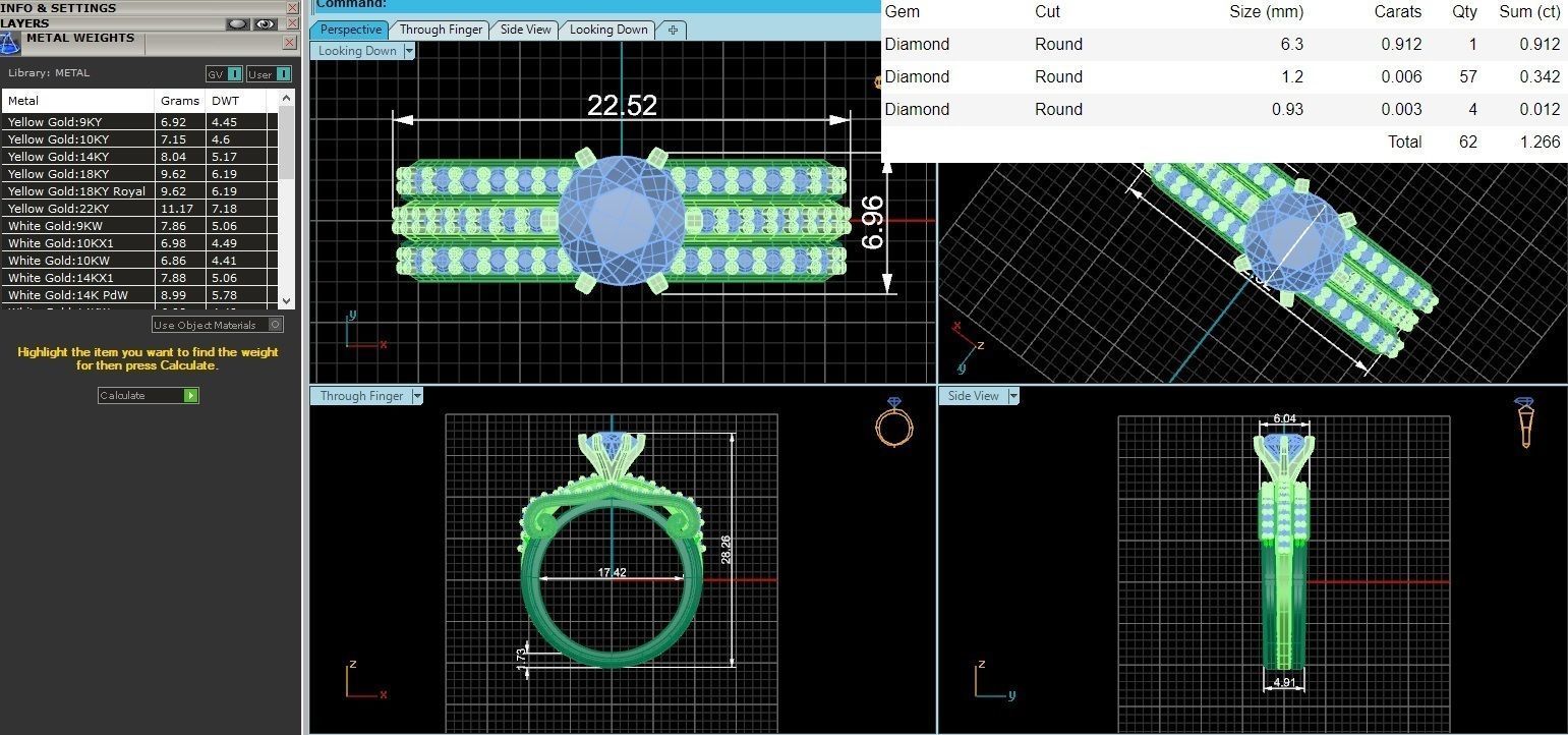 Bridal Set 3dm stl renders details 3D print model_2