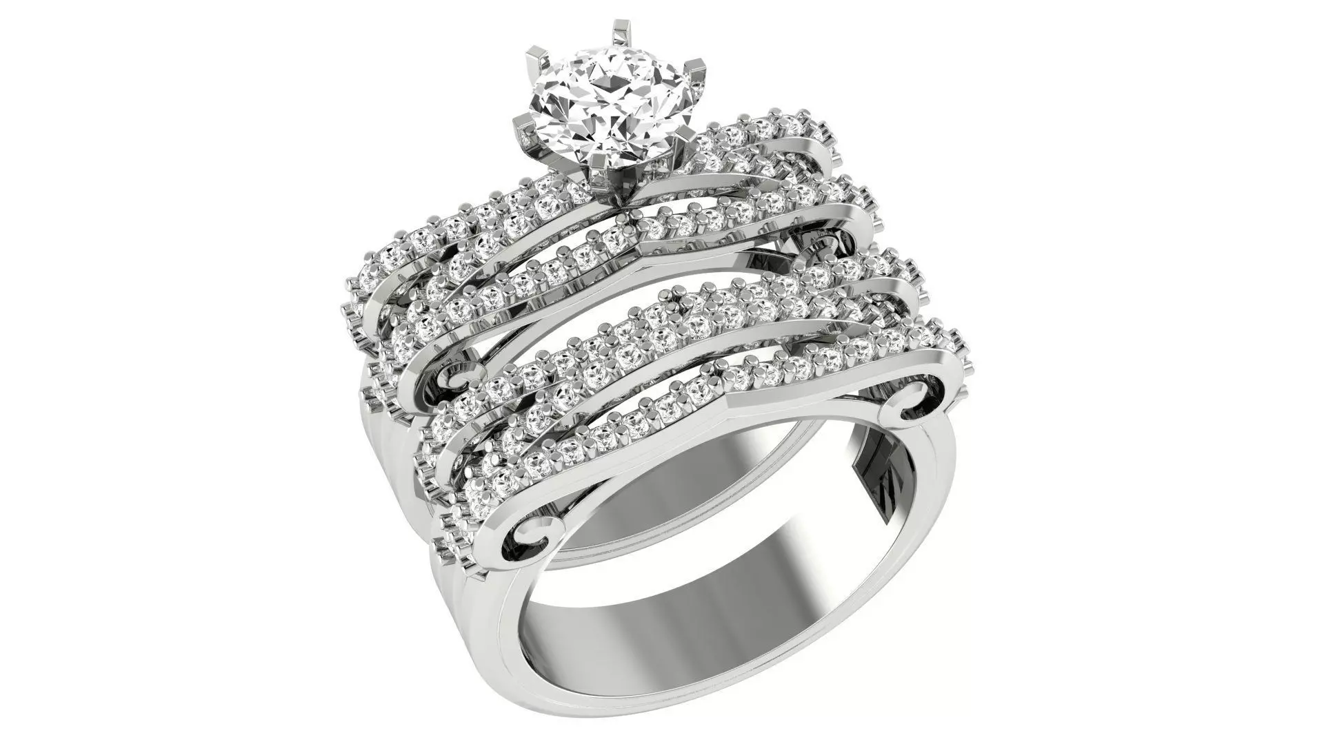 Bridal Set 3dm stl renders details 3D print model_0