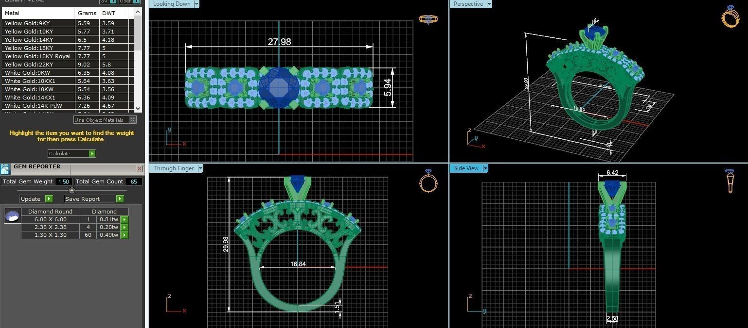 Bridal Set 3dm stl renders details 3D print model_2
