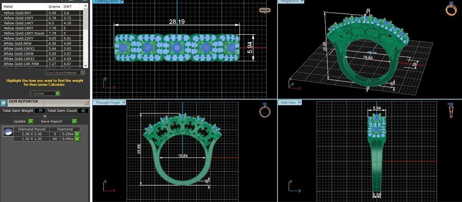 Bridal Set 3dm stl renders details 3D print model_1