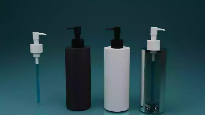 Plastic Liquid Shampoo Dispenser Bottle 