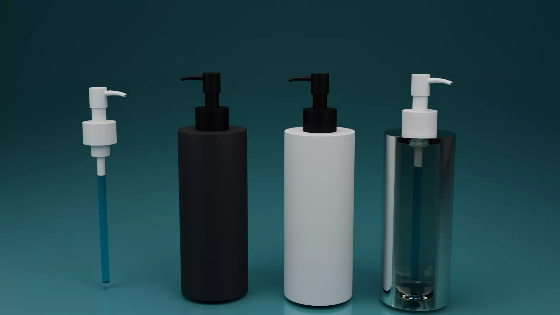 Plastic Liquid Shampoo Dispenser Bottle Free 3D model