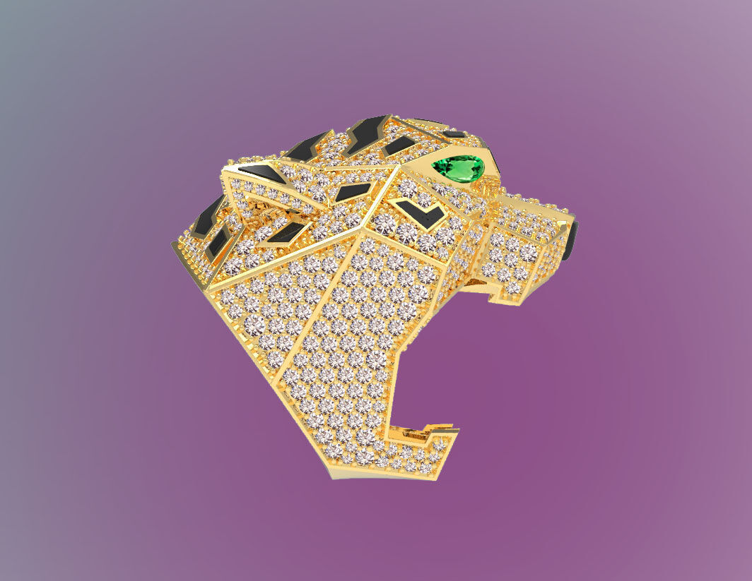 RING PANTHER 3D print model_63