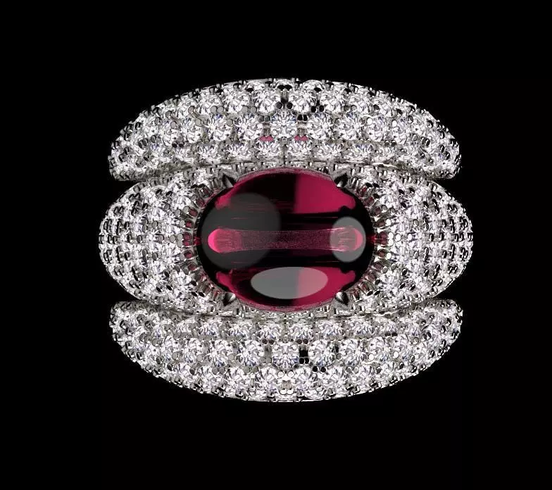 ring gold 3D print model_0