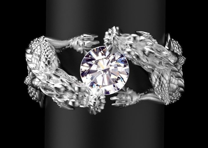 ring gold 3D print model_22