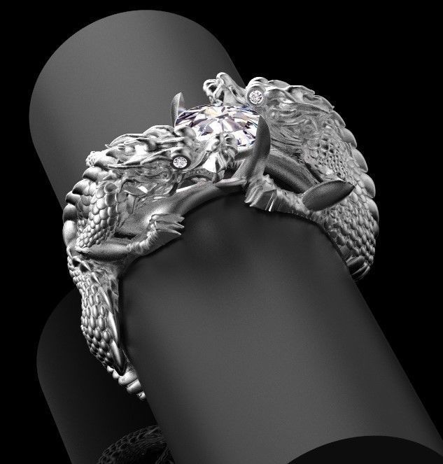 ring gold 3D print model_20