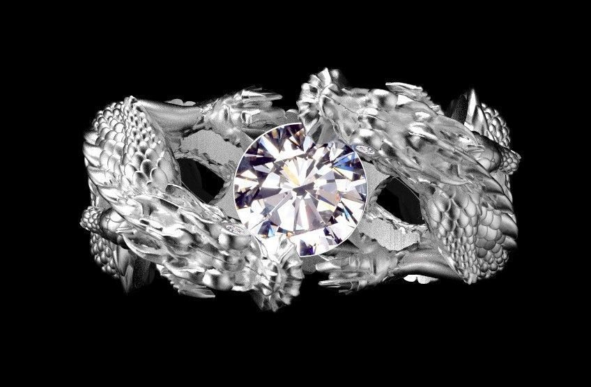 ring gold 3D print model_54