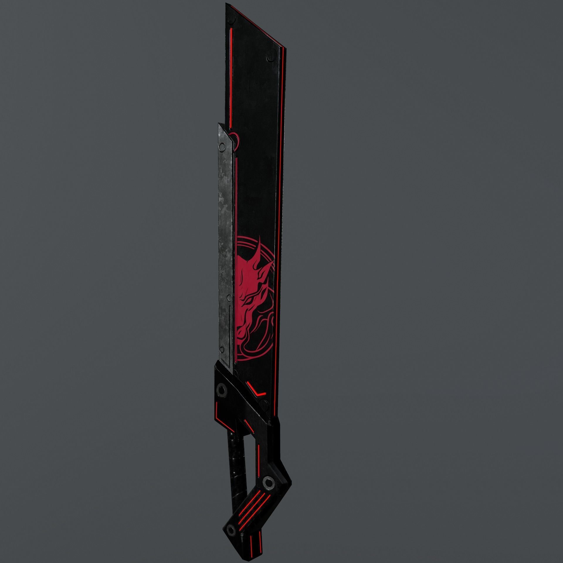 Melee Weapon Pack Sci Fi Design Low-poly 3D model_10
