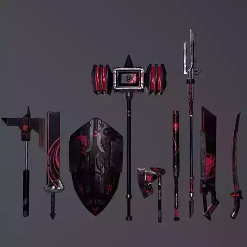 Melee Weapon Pack Sci Fi Design