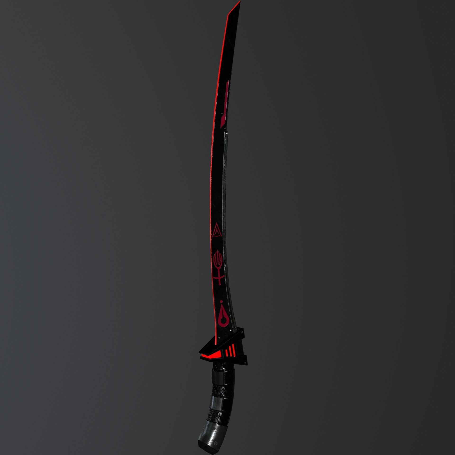 Melee Weapon Pack Sci Fi Design Low-poly 3D model_6