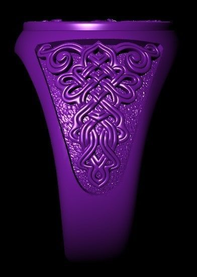 Saint george Ring 3D print model_1