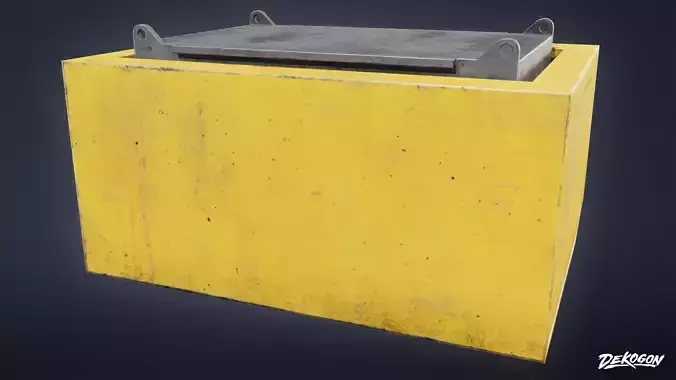 INDUSTRY - Mining Battery 01 - LOW POLY