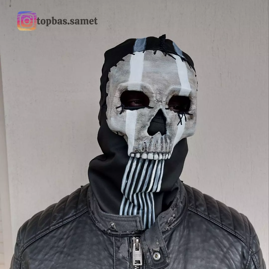 CALL OF DUTY GHOST MASK MOST DETAILED UNPIERCED 3D print model