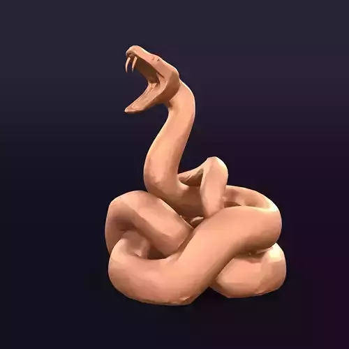 Snake Statue - Figurine -- Ready for 3D Printing