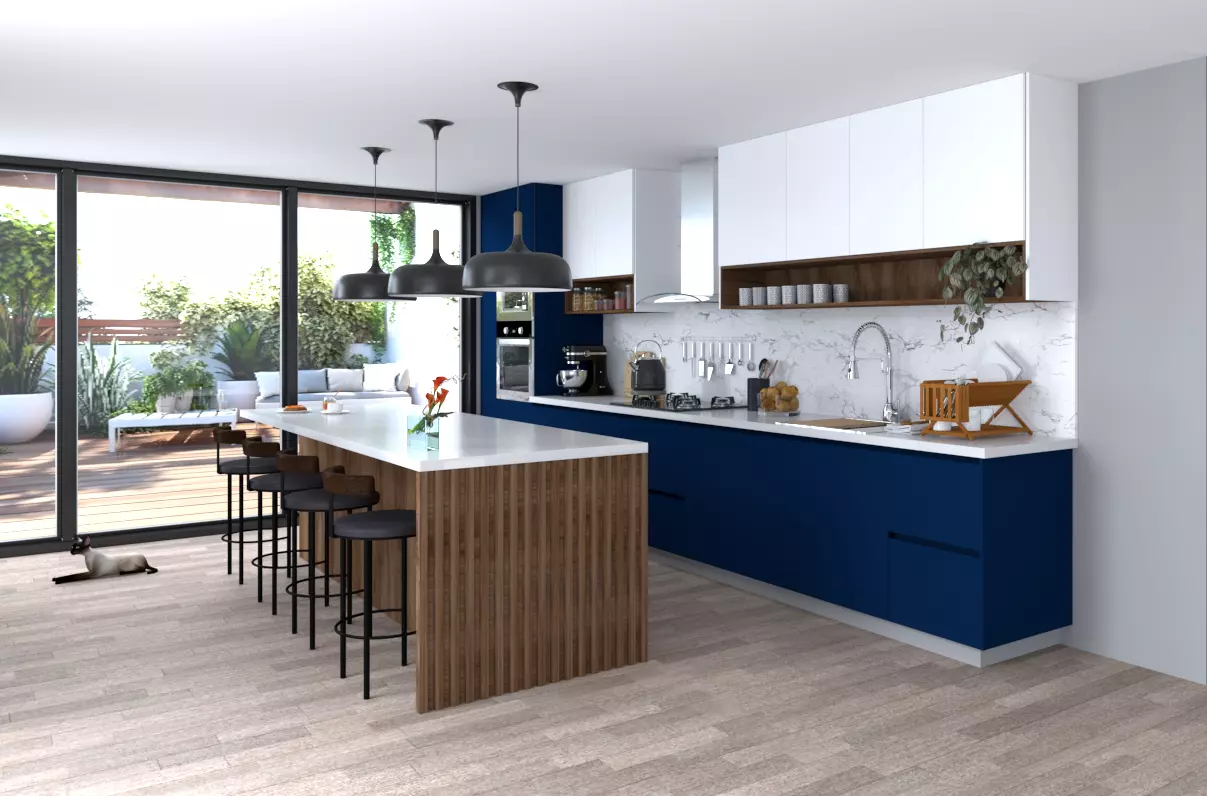 Cocina en L Free 3D model
