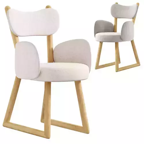 peirre augustin rose polus 007 chair 3D model