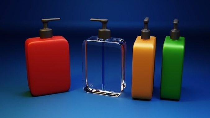 Liquid Soap Luxury Bottle Free 3D model
