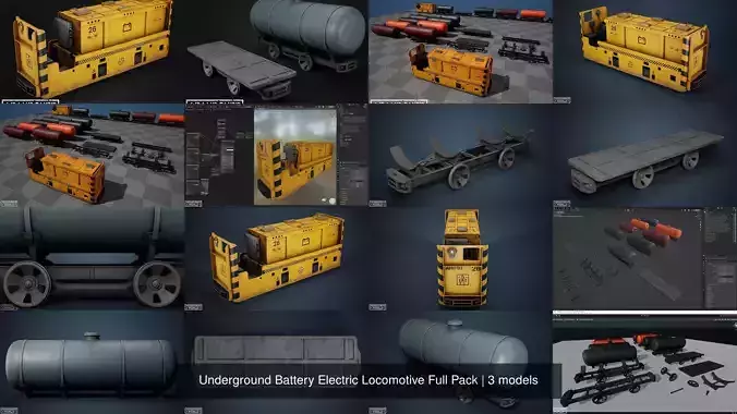 Underground Battery Electric Locomotive Full Pack