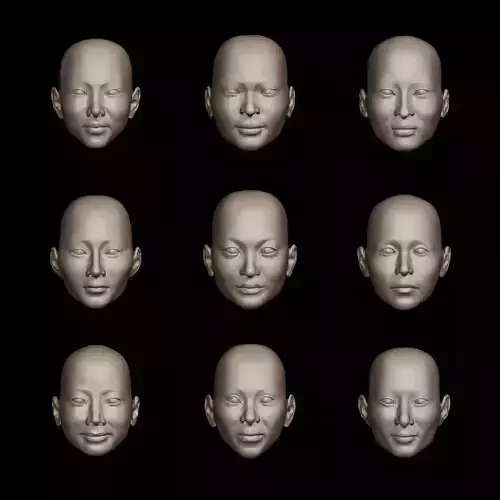 TWICE OT9 doll heads