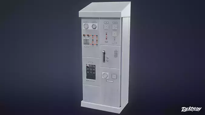 INDUSTRY - Switchboard 01 - LOW POLY Low-poly 3D model