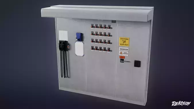 INDUSTRY - Switchboard 02 - LOW POLY Low-poly 3D model