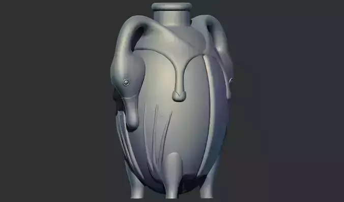 Egyptian Perfume Vessel Two Trussed Ducks 3d printable model 3D print model