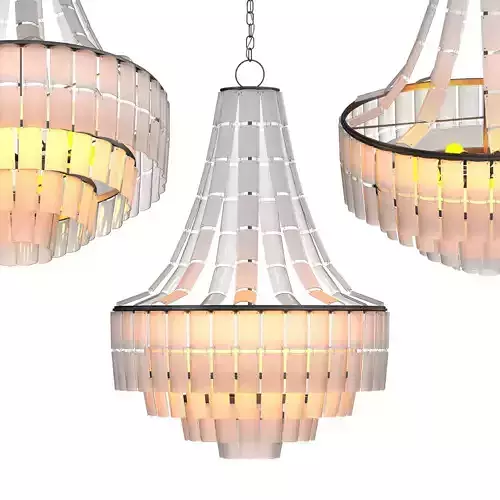  Vintner White Chandelier