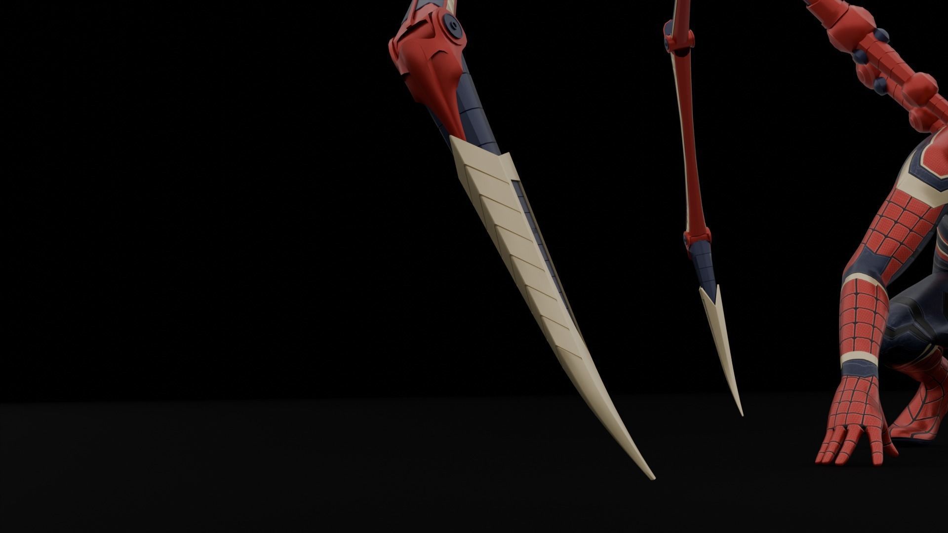 Iron Spider Infinity War Marvel Character 3D model_4