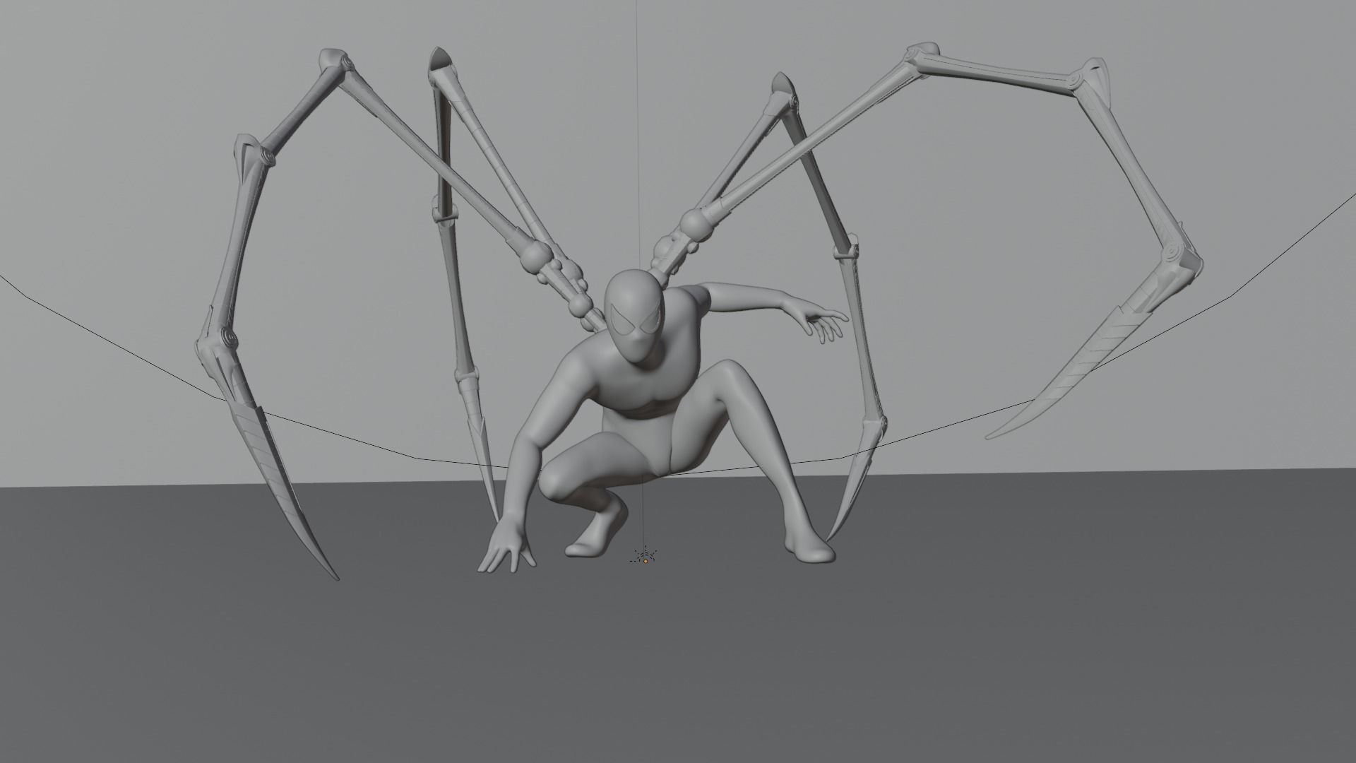 Iron Spider Infinity War Marvel Character 3D model_6