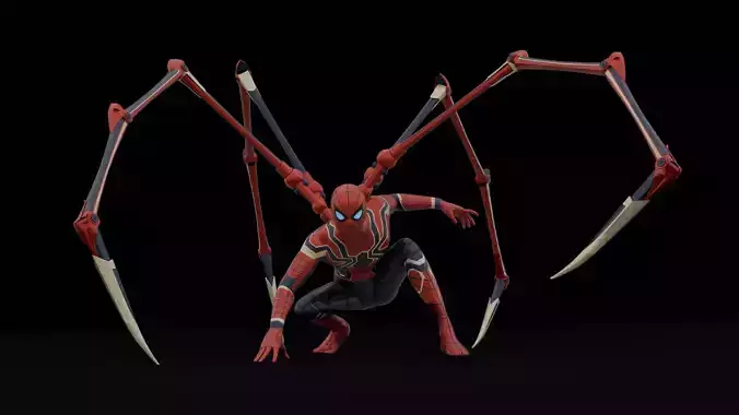 Iron Spider Infinity War Marvel Character 3D model