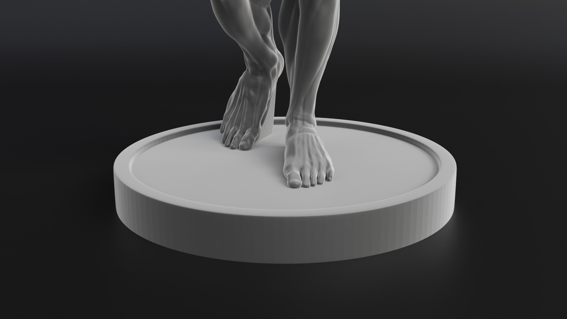 Houdon Ecorche STL model with FBX file 3D print model_11